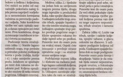 Glas Istre, 04.12.2011 – Zdravstveni aspekt vježbi za stražnjicu